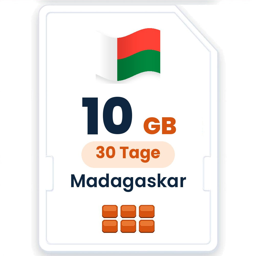 Madagaskar eSIM – 10 GB, 30 Tage gültig