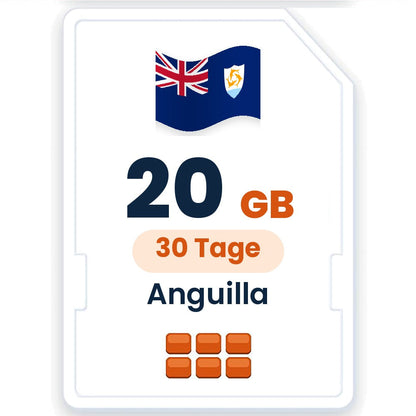 Anguilla eSIM – 20 GB, 30 Tage gültig