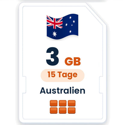 Australien eSIM – 3 GB, 15 Tage gültig