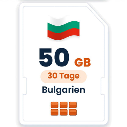 Bulgarien eSIM – 50 GB, 30 Tage gültig