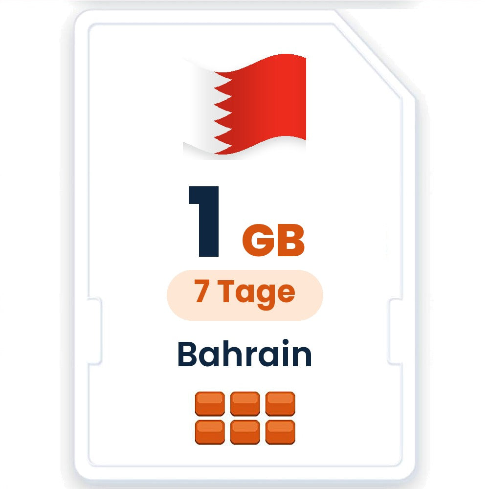 Bahrain eSIM – 1 GB, 7 Tage gültig