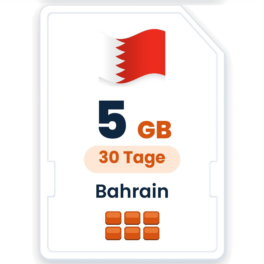 Bahrain eSIM – 5 GB, 30 Tage gültig