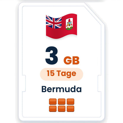 Bermuda eSIM – 3 GB, 15 Tage gültig