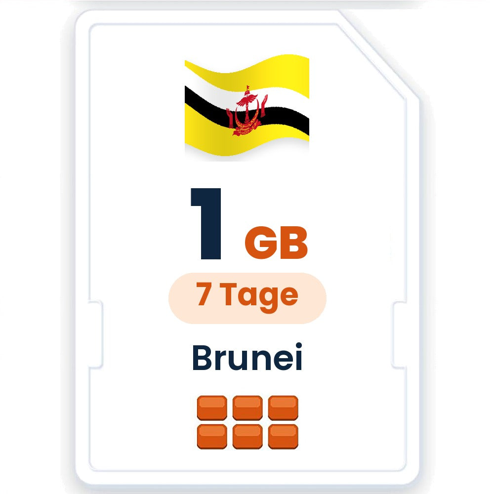 Brunei eSIM – 1 GB, 7 Tage gültig