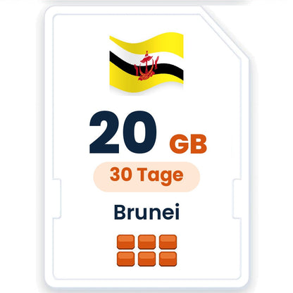 Brunei eSIM – 20 GB, 30 Tage gültig
