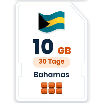 Bahamas eSIM – 10 GB, 30 Tage gültig