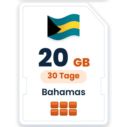 Bahamas eSIM – 20 GB, 30 Tage gültig
