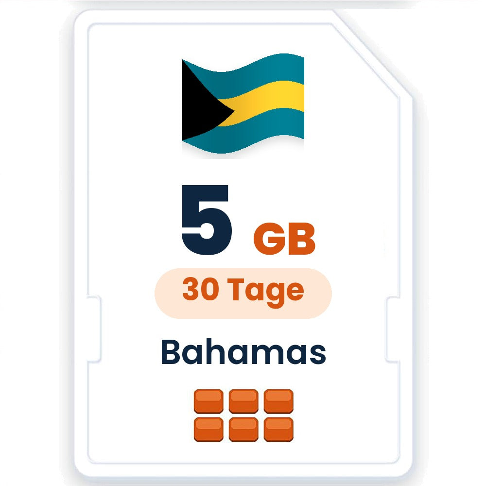 Bahamas eSIM – 5 GB, 30 Tage gültig