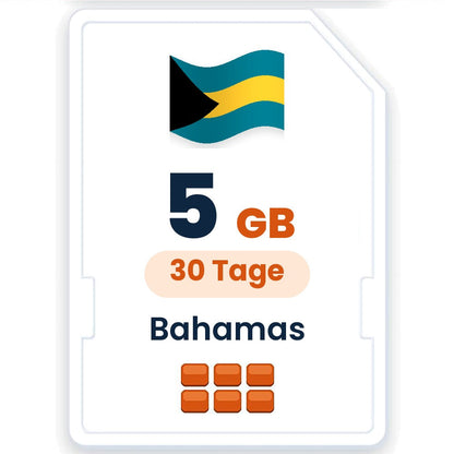 Bahamas eSIM – 5 GB, 30 Tage gültig