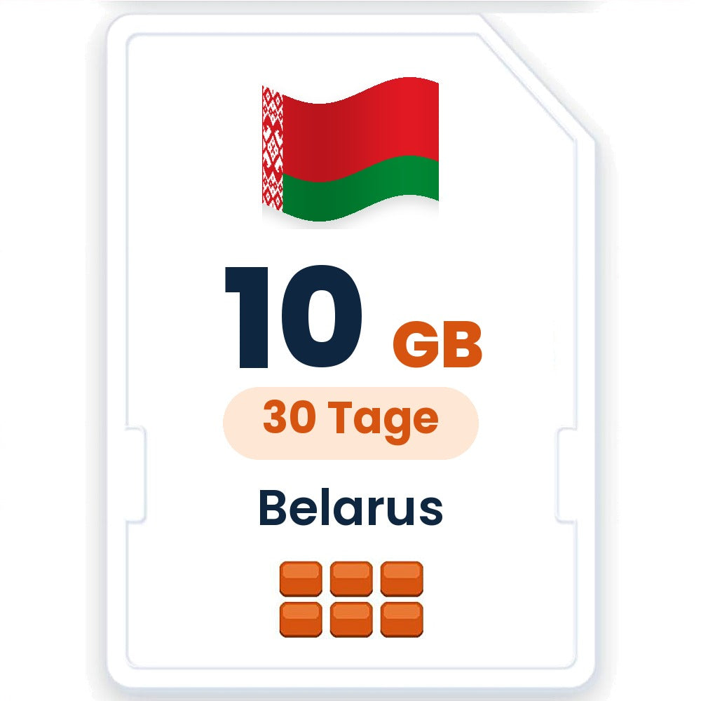 Belarus eSIM – 10 GB, 30 Tage gültig