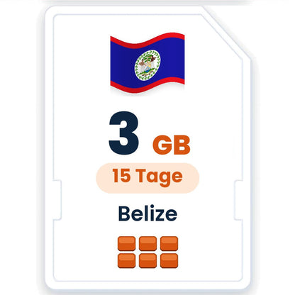 Belize eSIM – 3 GB, 15 Tage gültig