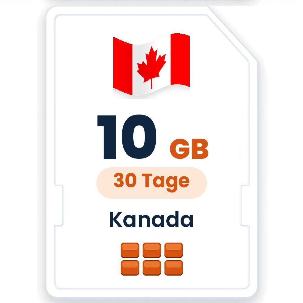 Kanada eSIM – 10 GB, 30 Tage gültig