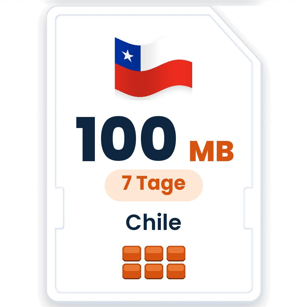 Chile eSIM – 100 MB, 7 Tage gültig