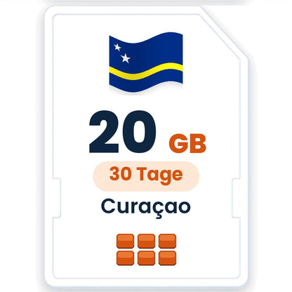 Curaçao eSIM – 20 GB, 30 Tage gültig