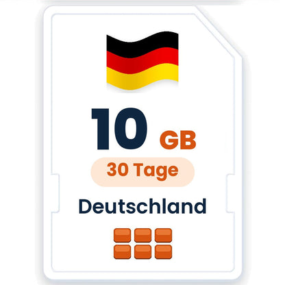 Deutschland eSIM – 10 GB, 30 Tage gültig