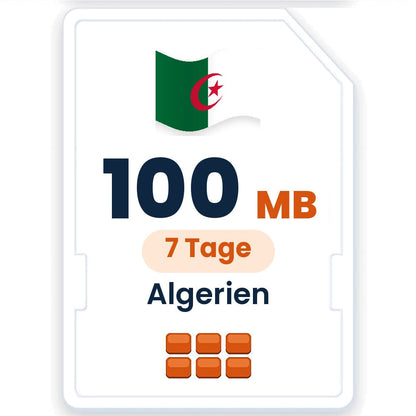Algerien eSIM – 100 MB, 7 Tage gültig