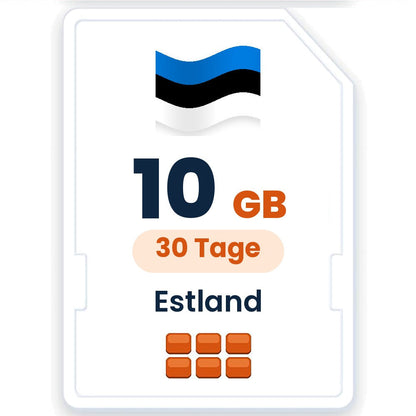Estland eSIM – 10 GB, 30 Tage gültig