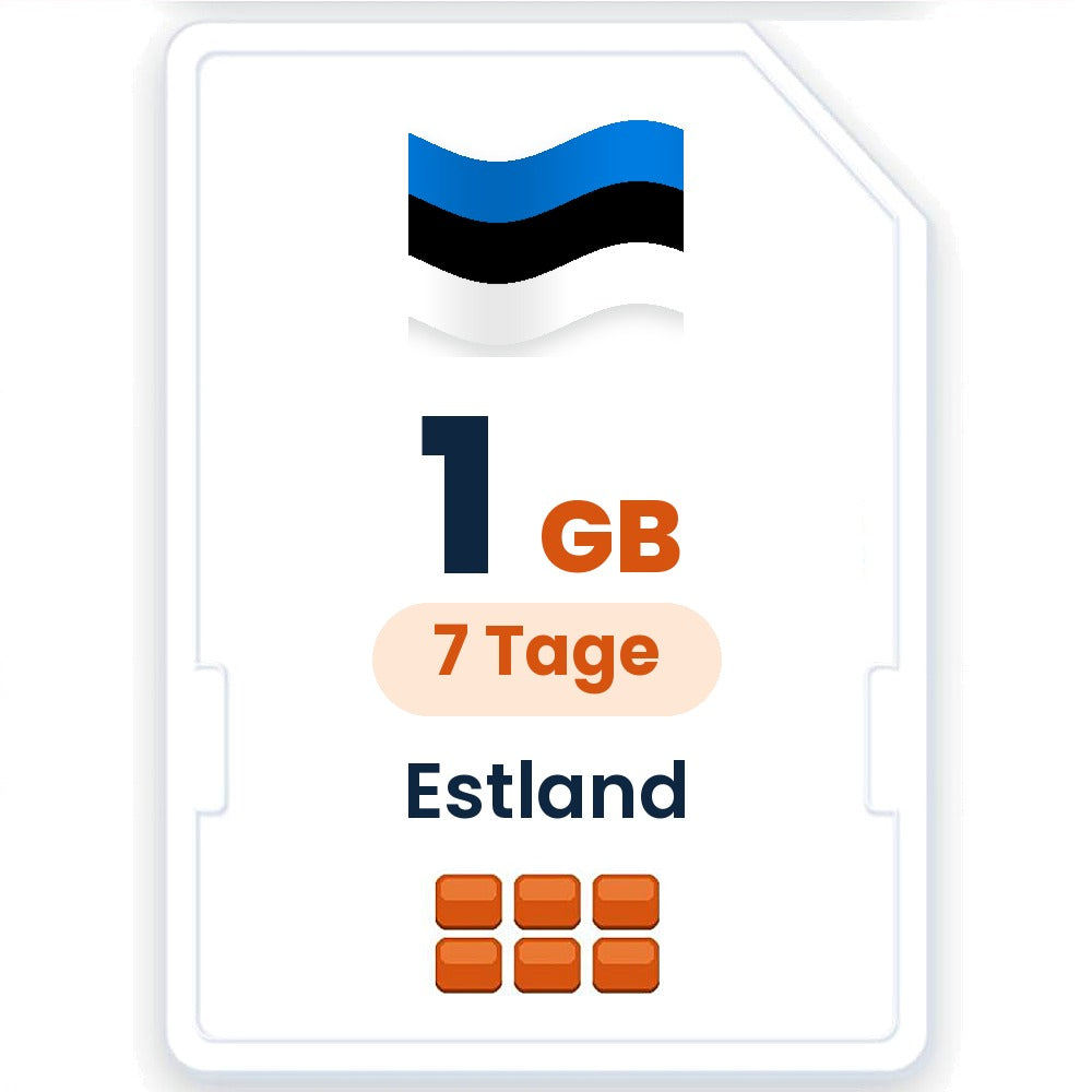 Estland eSIM – 1 GB, 7 Tage gültig
