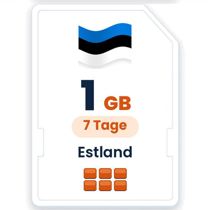 Estland eSIM – 1 GB, 7 Tage gültig