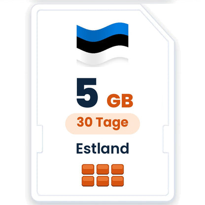 Estland eSIM – 5 GB, 30 Tage gültig