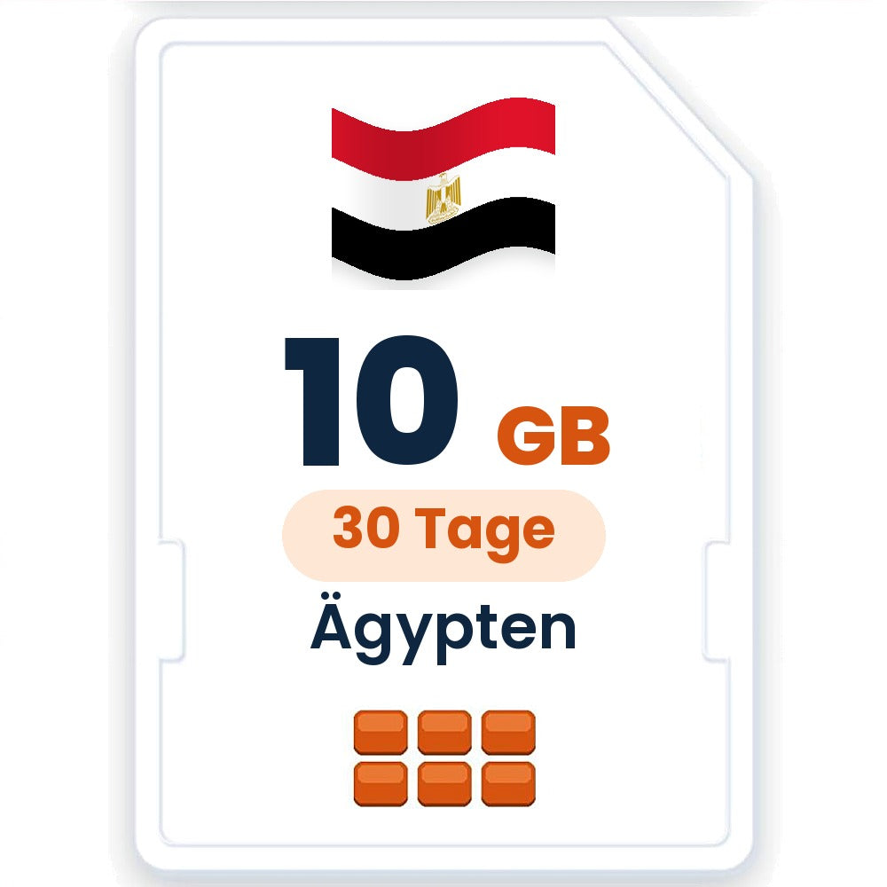 Ägypten eSIM – 10 GB, 30 Tage gültig
