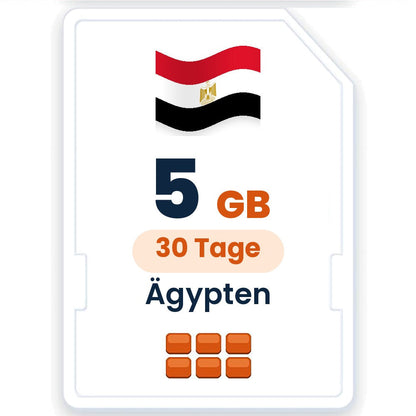 Ägypten eSIM – 5 GB, 30 Tage gültig
