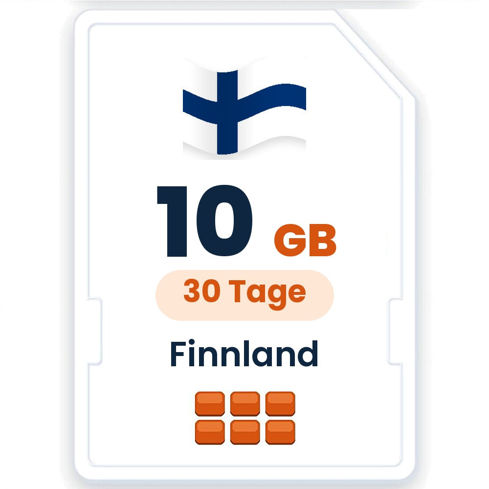 Finnland eSIM – 10 GB, 30 Tage gültig