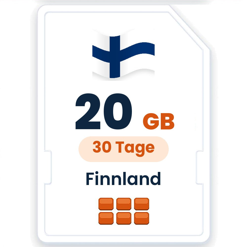 Finnland eSIM – 20 GB, 30 Tage gültig