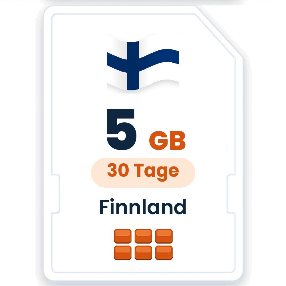 Finnland eSIM – 5 GB, 30 Tage gültig