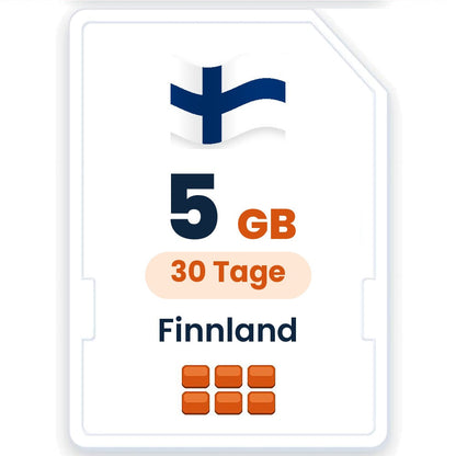 Finnland eSIM – 5 GB, 30 Tage gültig
