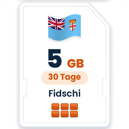 Fidschi eSIM – 5 GB, 30 Tage gültig