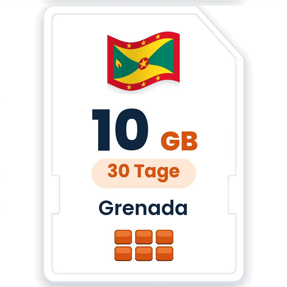 Grenada eSIM – 10 GB, 30 Tage gültig