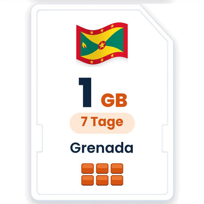 Grenada eSIM – 1 GB, 7 Tage gültig