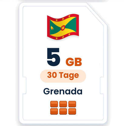 Grenada eSIM – 5 GB, 30 Tage gültig