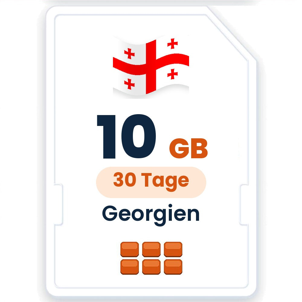 Georgien eSIM – 10 GB, 30 Tage gültig