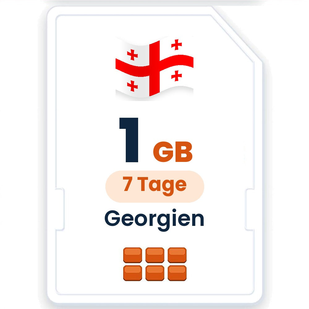 Georgien eSIM – 1 GB, 7 Tage gültig