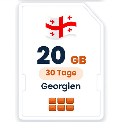 Georgien eSIM – 20 GB, 30 Tage gültig