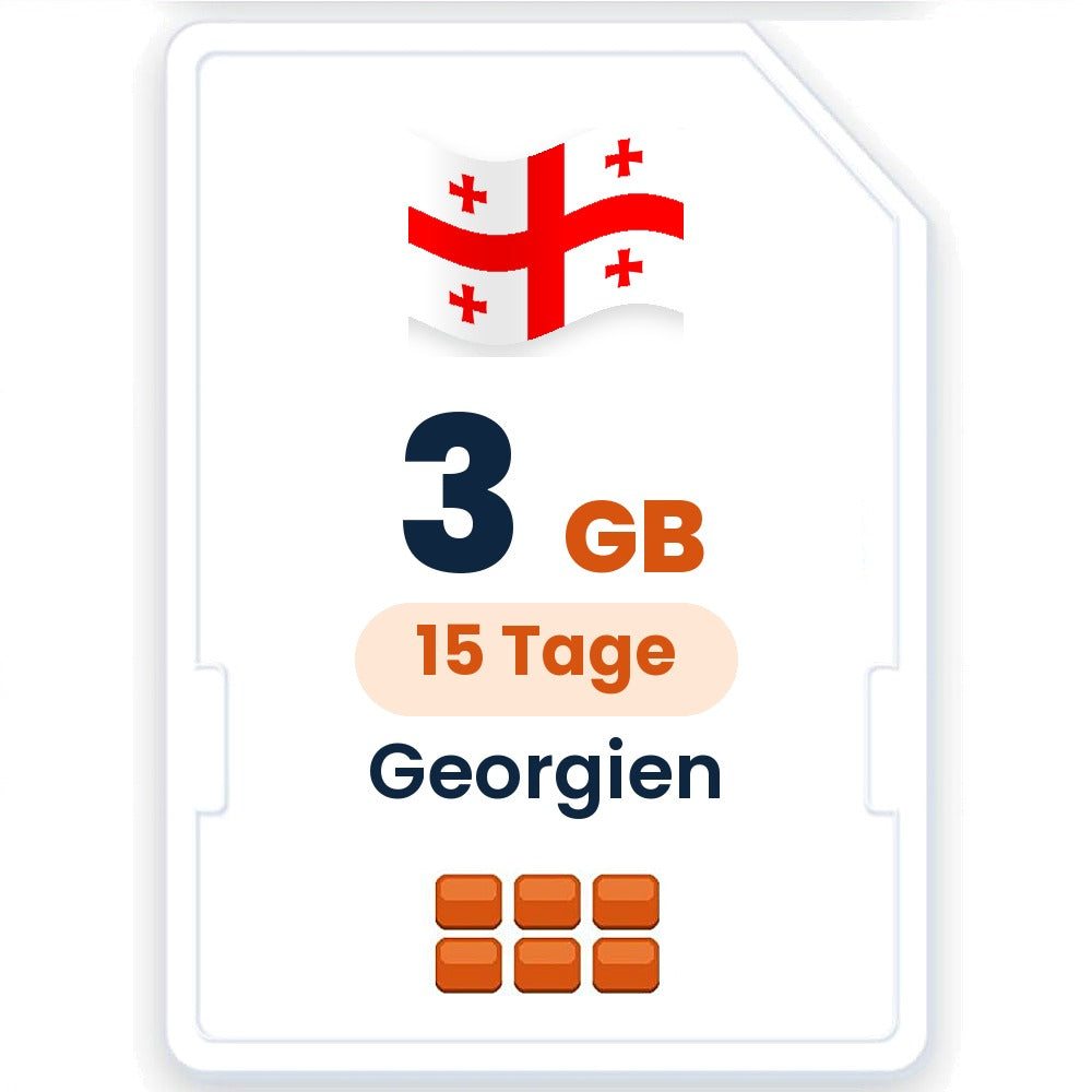 Georgien eSIM – 3 GB, 15 Tage gültig