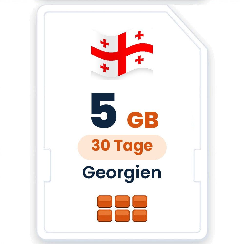 Georgien eSIM – 5 GB, 30 Tage gültig