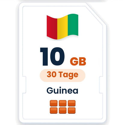 Guinea eSIM – 10 GB, 30 Tage gültig