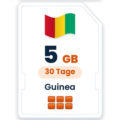 Guinea eSIM – 5 GB, 30 Tage gültig