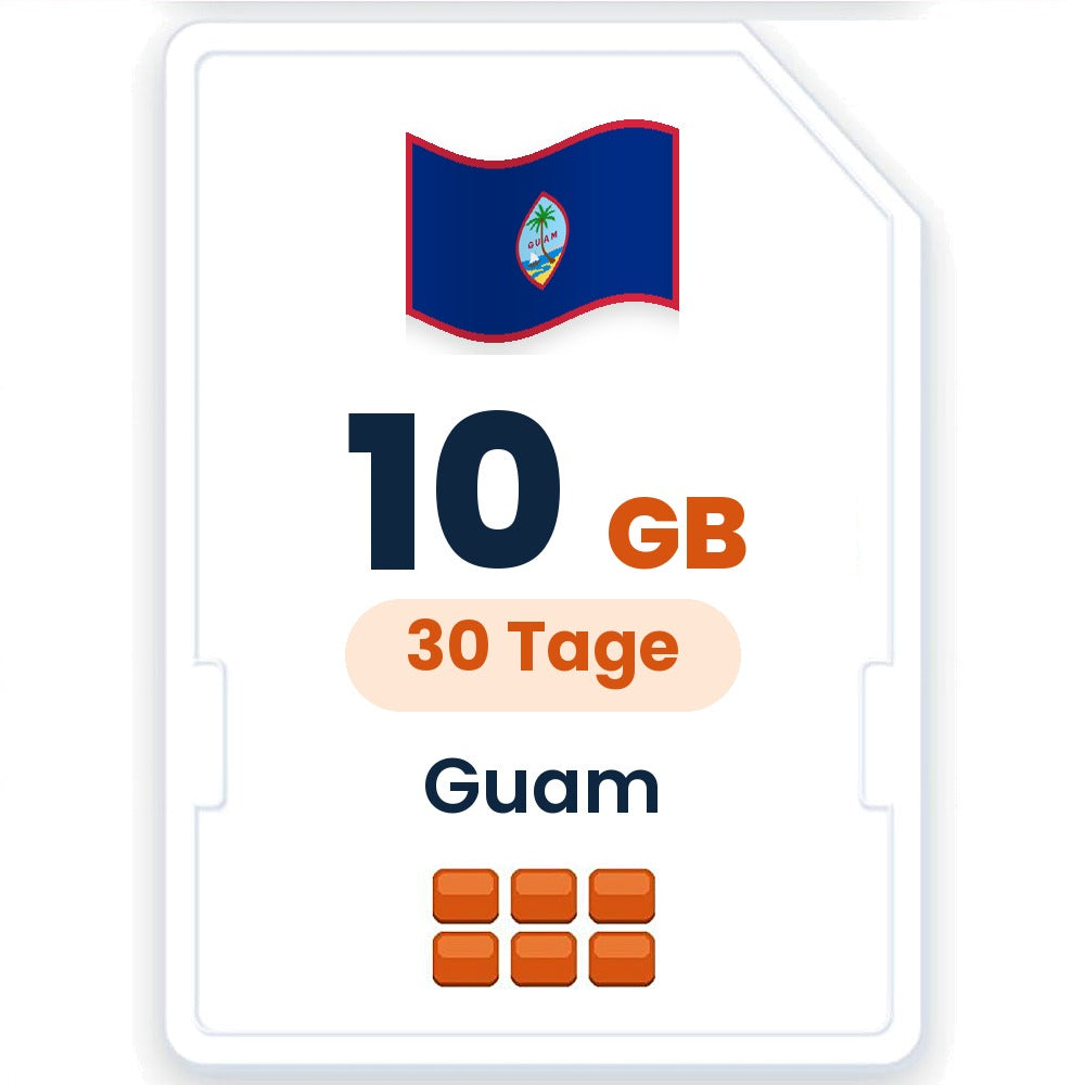 Guam eSIM – 10 GB, 30 Tage gültig