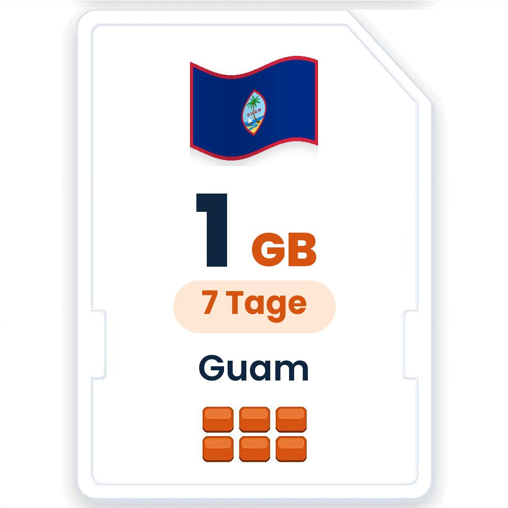 Guam eSIM – 1 GB, 7 Tage gültig