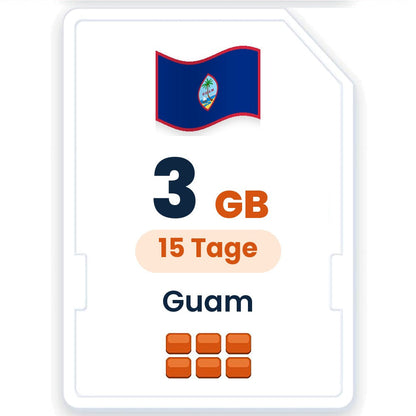Guam eSIM – 3 GB, 15 Tage gültig