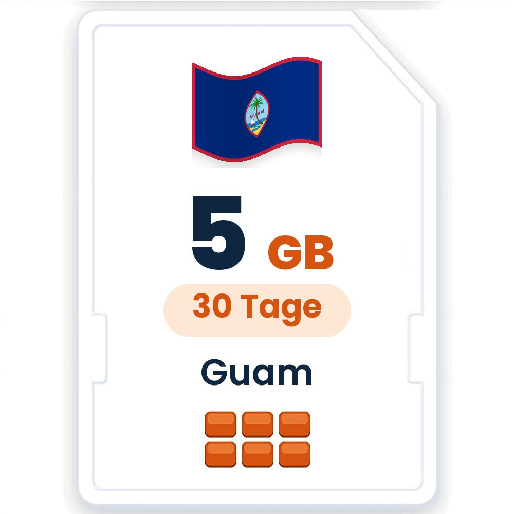 Guam eSIM – 5 GB, 30 Tage gültig