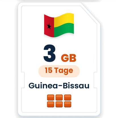 Guinea-Bissau eSIM – 3 GB, 15 Tage gültig