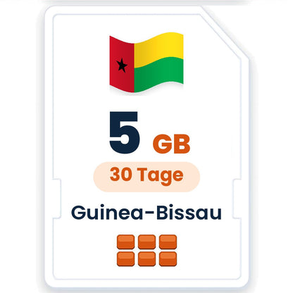 Guinea-Bissau eSIM – 5 GB, 30 Tage gültig