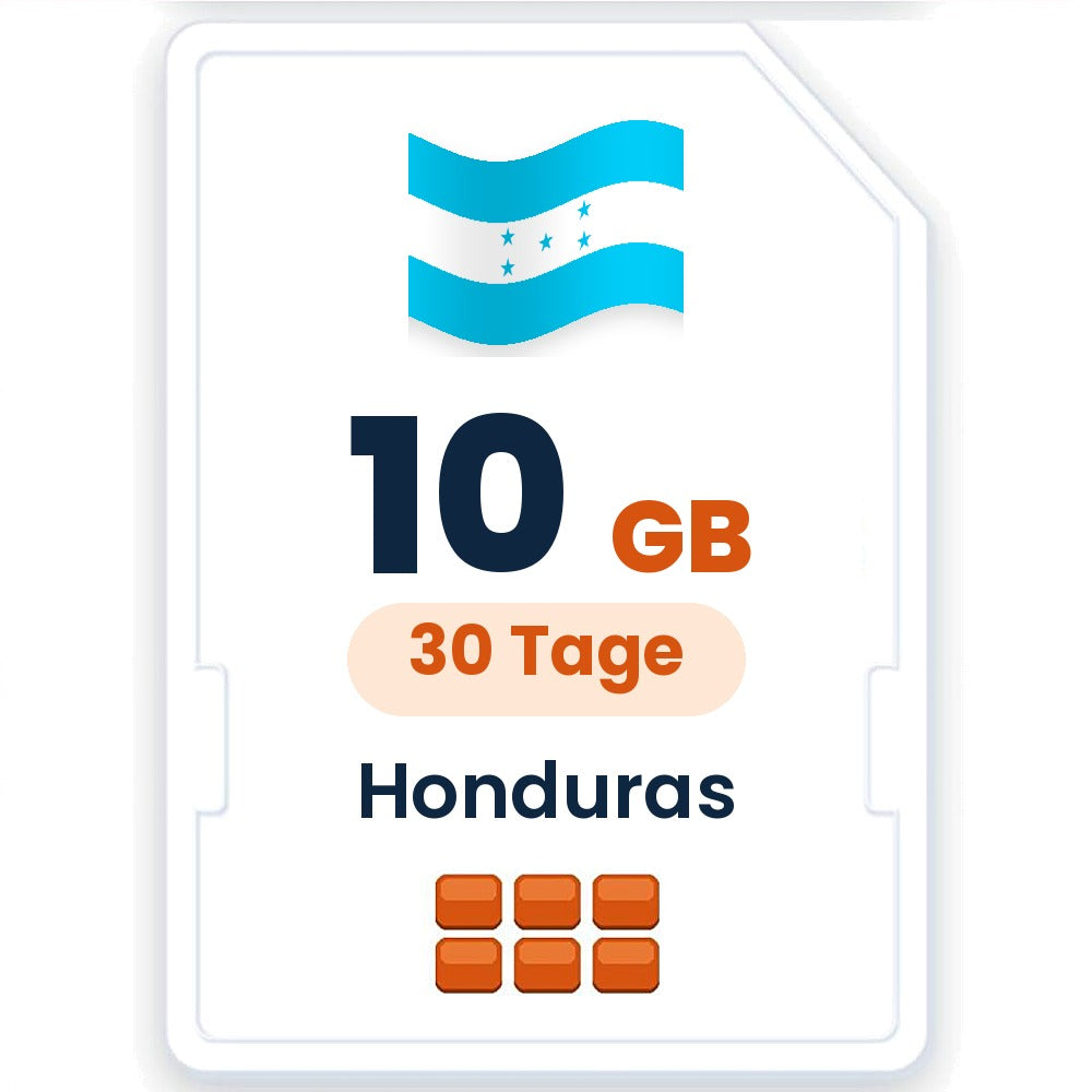 Honduras eSIM – 10 GB, 30 Tage gültig