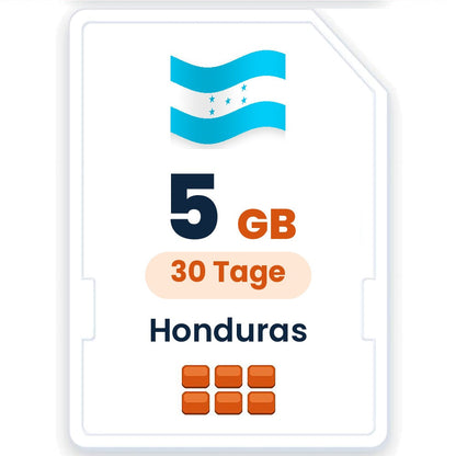Honduras eSIM – 5 GB, 30 Tage gültig