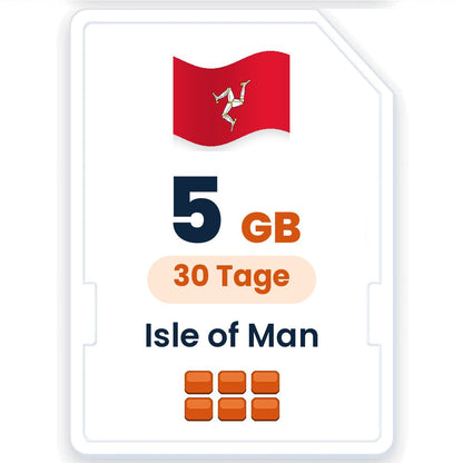 Isle of Man eSIM – 5 GB, 30 Tage gültig